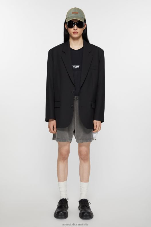 Relaxed fit suit jacket Black Acne Studios R66LJ955 Apparel