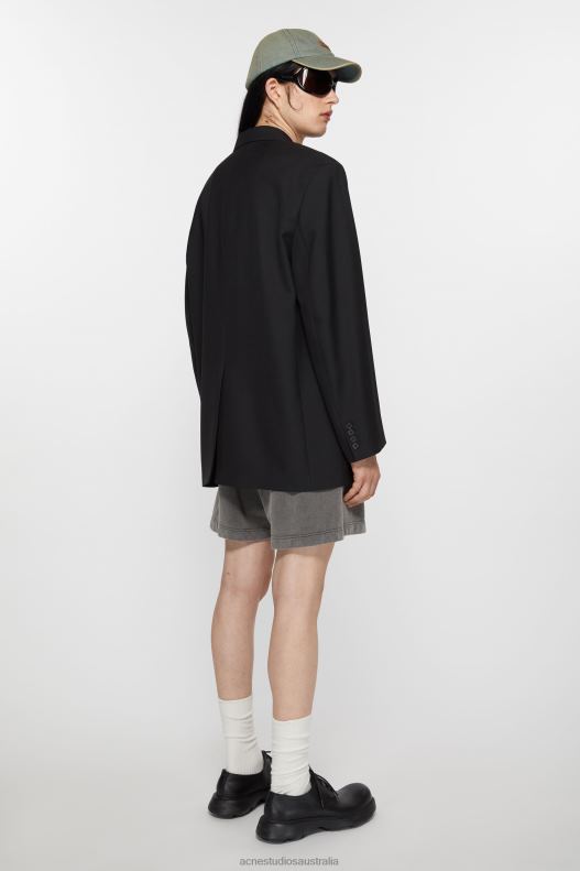 Relaxed fit suit jacket Black Acne Studios R66LJ955 Apparel