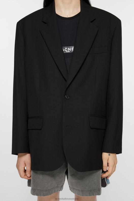 Relaxed fit suit jacket Black Acne Studios R66LJ955 Apparel