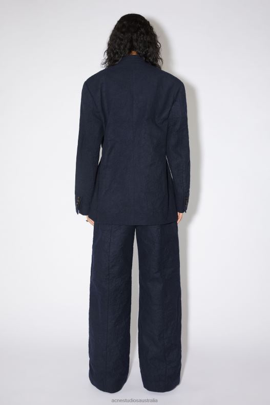 Relaxed fit suit jacket Runway Show Navy Blue Acne Studios R66LJ134 Apparel