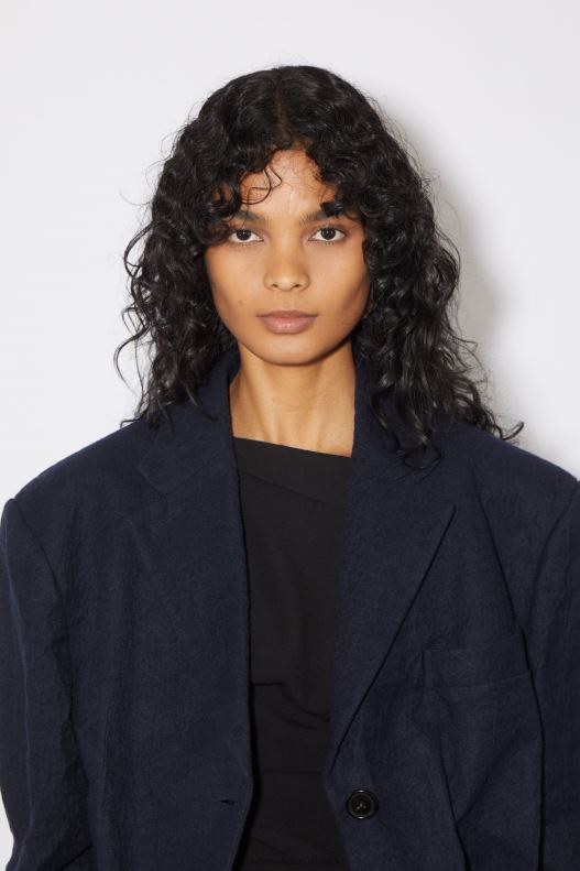 Relaxed fit suit jacket Runway Show Navy Blue Acne Studios R66LJ134 Apparel