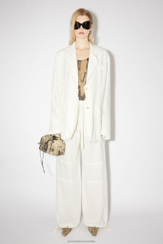 Relaxed fit suit jacket Warm White Acne Studios R66LJ136 Apparel