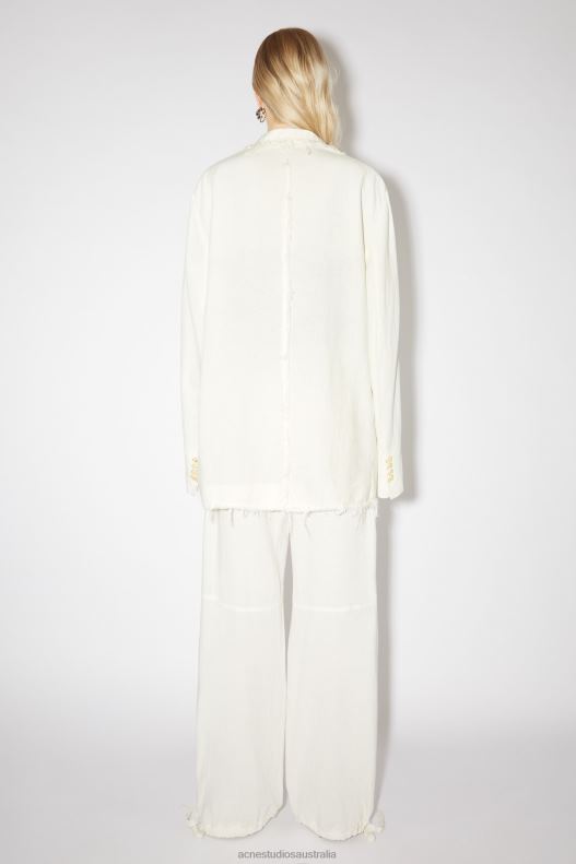 Relaxed fit suit jacket Warm White Acne Studios R66LJ136 Apparel