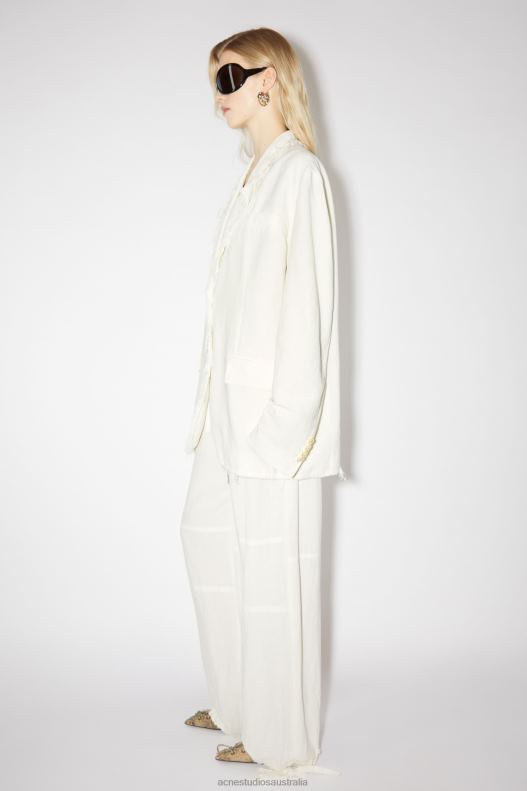 Relaxed fit suit jacket Warm White Acne Studios R66LJ136 Apparel