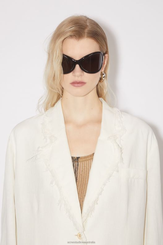 Relaxed fit suit jacket Warm White Acne Studios R66LJ136 Apparel