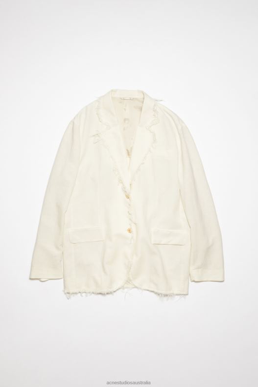 Relaxed fit suit jacket Warm White Acne Studios R66LJ136 Apparel