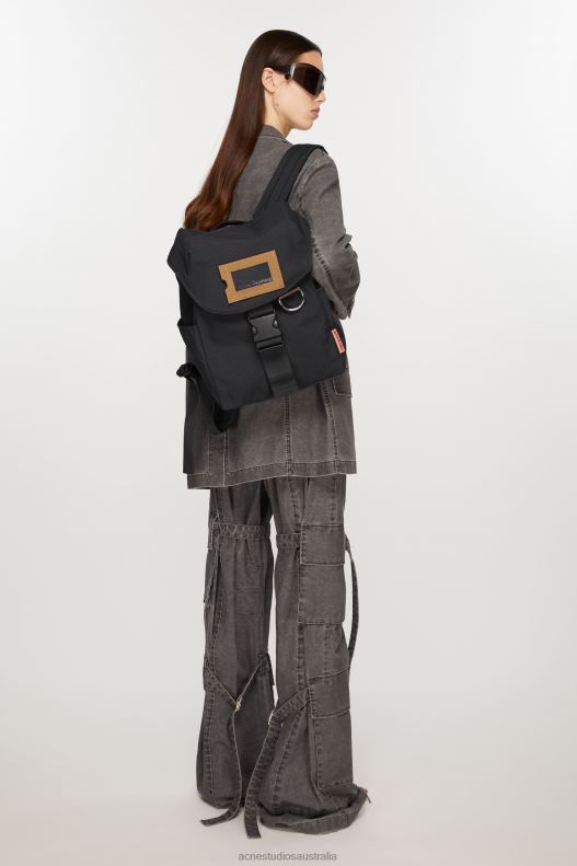 Ripstop nylon backpack Black Acne Studios R66LJ506 Accessories