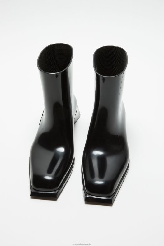 Rubber ankle boots Black Acne Studios R66LJ449 Footwear