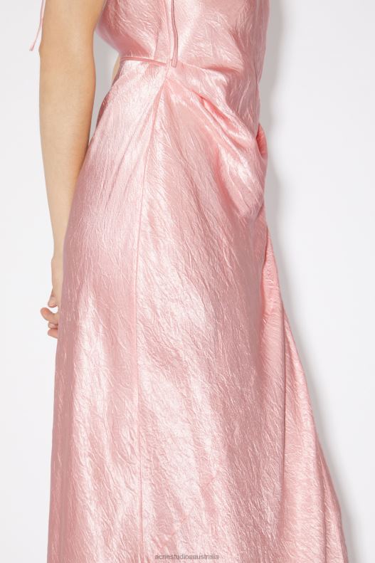 Satin bias cut dress Fresh Pink Acne Studios R66LJ280 Apparel