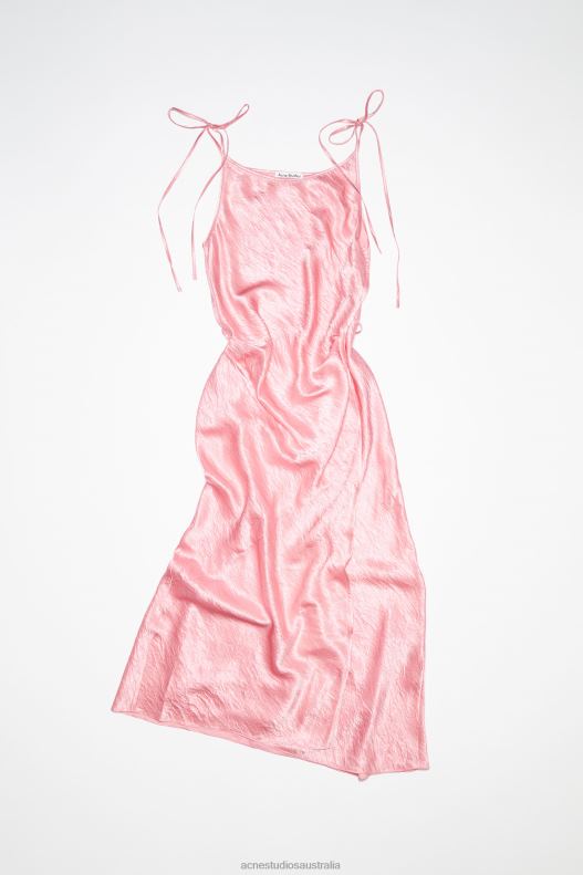 Satin bias cut dress Fresh Pink Acne Studios R66LJ280 Apparel