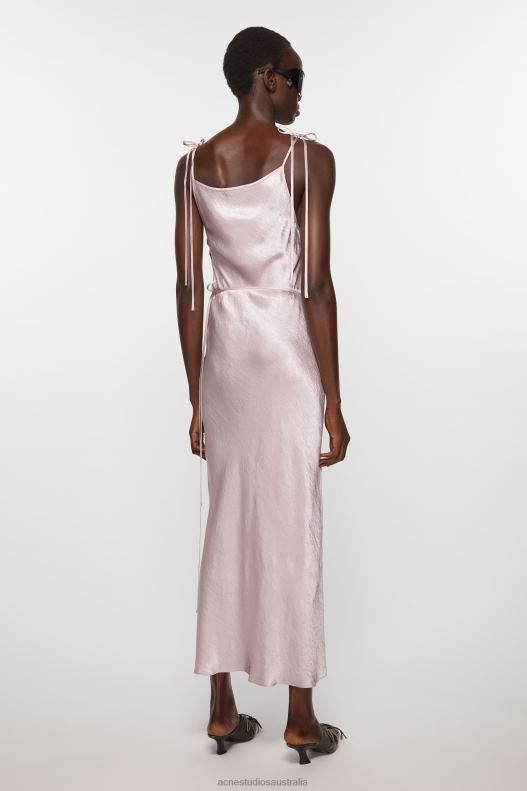 Satin dress Light Lilac Purple Acne Studios R66LJ356 Apparel