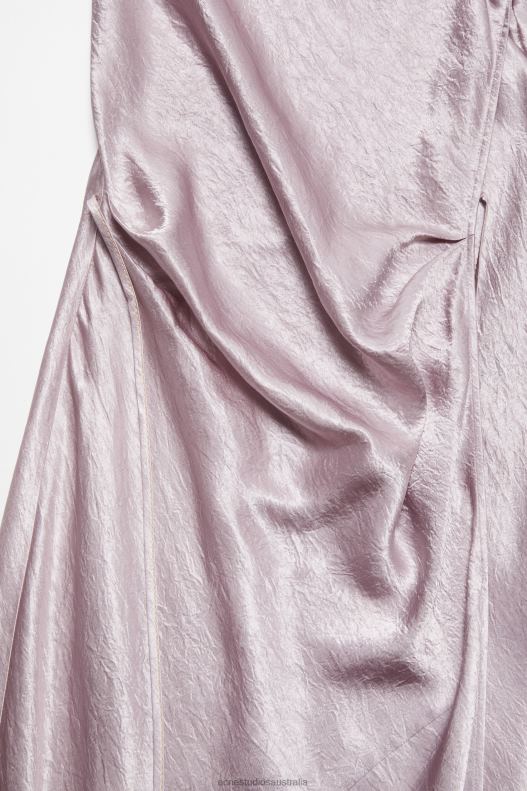 Satin dress Light Lilac Purple Acne Studios R66LJ356 Apparel