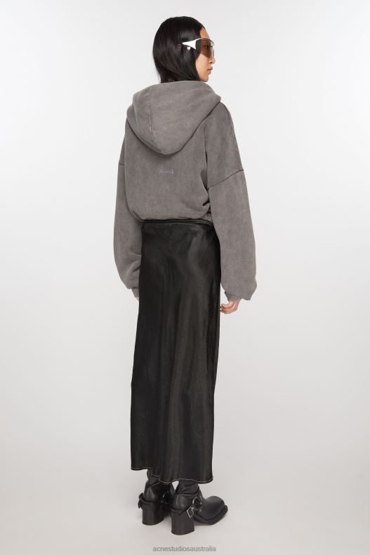 Satin wrap skirt Black Acne Studios R66LJ254 Apparel