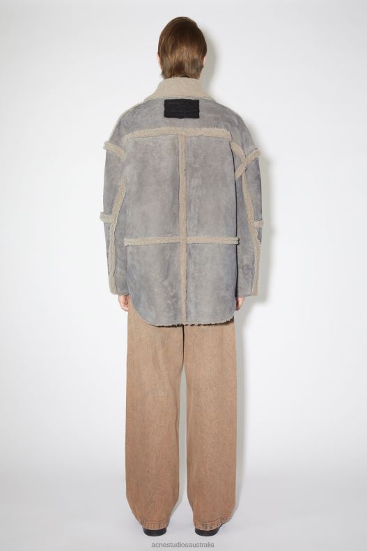 Shearling jacket Taupe Grey Acne Studios R66LJ917 Apparel