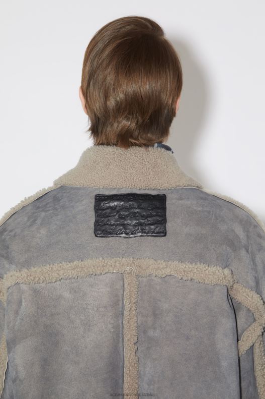 Shearling jacket Taupe Grey Acne Studios R66LJ917 Apparel