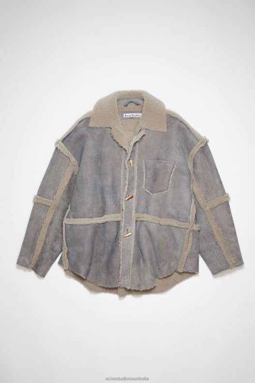 Shearling jacket Taupe Grey Acne Studios R66LJ917 Apparel