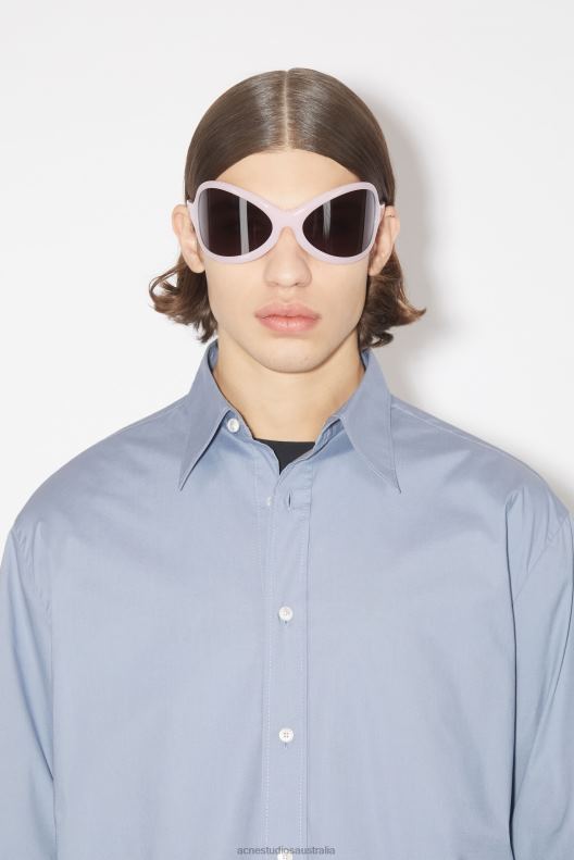 Short sleeve button-up Dusty Blue Acne Studios R66LJ1004 Apparel