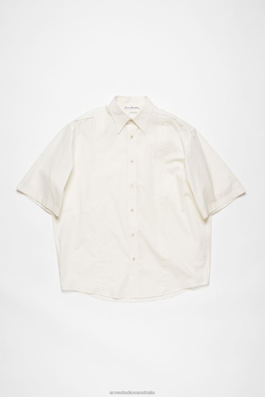 Short sleeve button-up shirt White Acne Studios R66LJ992 Apparel