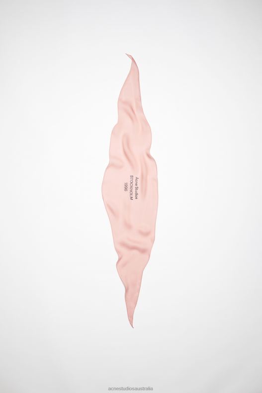 Silk scarf Rose Pink Acne Studios R66LJ730 Accessories