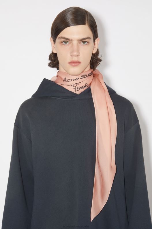 Silk scarf Rose Pink Acne Studios R66LJ732 Accessories