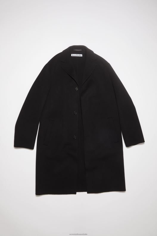 Single-breasted coat Black Acne Studios R66LJ908 Apparel