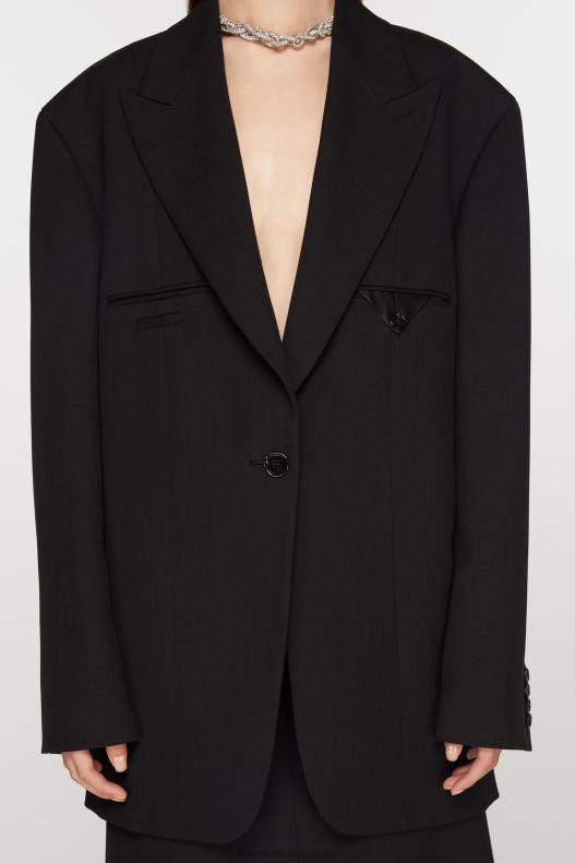 Single-breasted jacket Black Acne Studios R66LJ124 Apparel