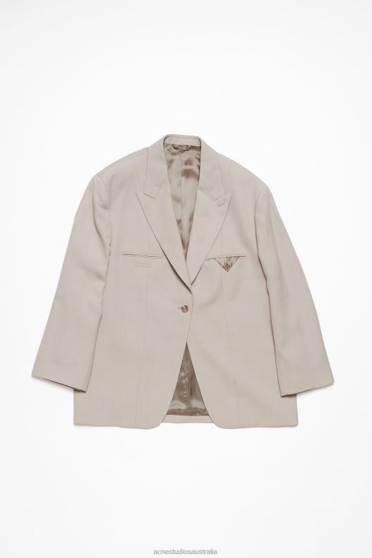 Single-breasted jacket Cold Beige Acne Studios R66LJ127 Apparel