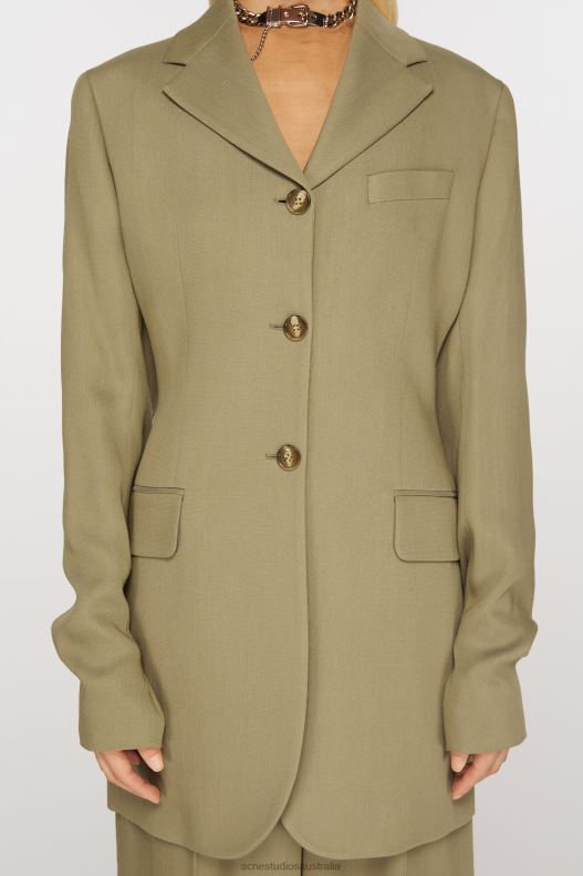 Single-breasted jacket Mud Beige Acne Studios R66LJ121 Apparel