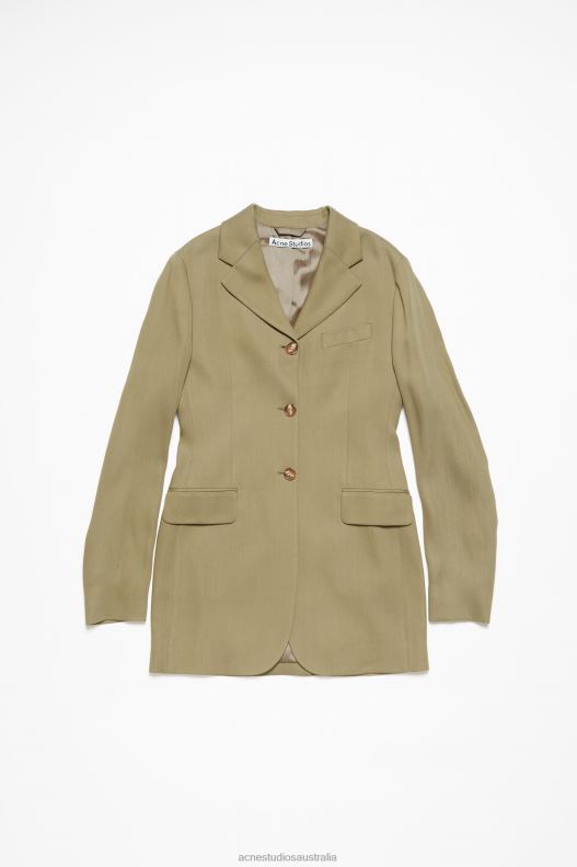 Single-breasted jacket Mud Beige Acne Studios R66LJ121 Apparel