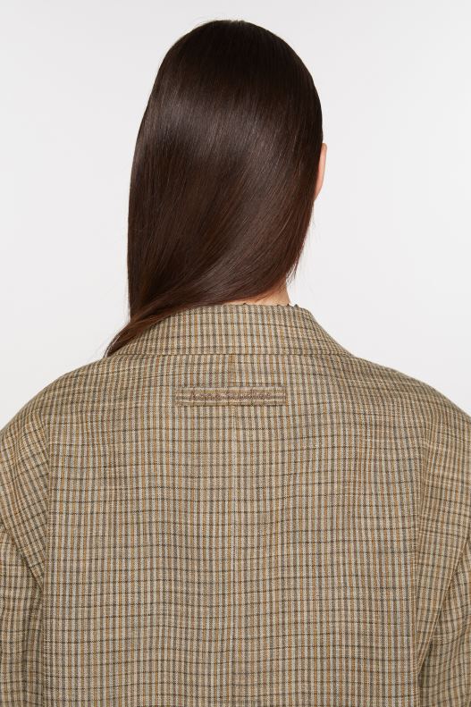 Single-breasted jacket Multi Brown Acne Studios R66LJ125 Apparel