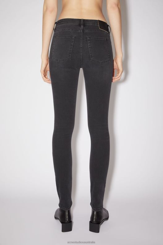 Skinny fit jeans - Climb Used Black Acne Studios R66LJ243 Apparel