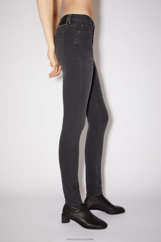 Skinny fit jeans - Climb Used Black Acne Studios R66LJ243 Apparel