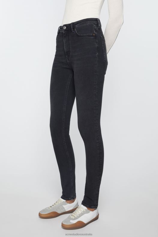 Skinny fit jeans - Peg Used Black Acne Studios R66LJ242 Apparel