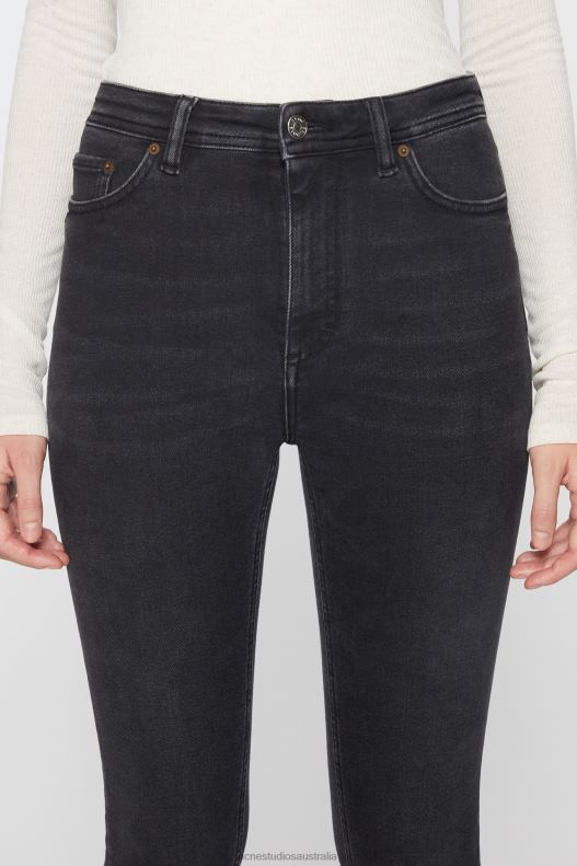 Skinny fit jeans - Peg Used Black Acne Studios R66LJ242 Apparel