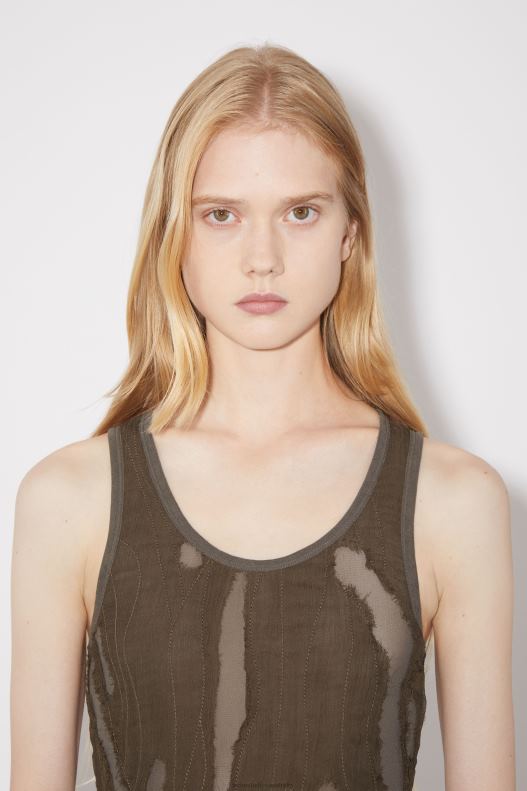 Sleeveless dress Runway Show Brown Acne Studios R66LJ278 Apparel