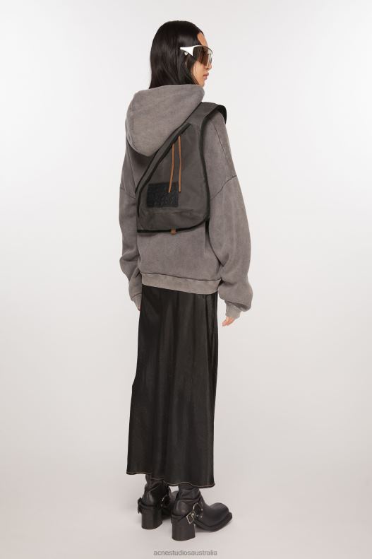 Sling backpack Grey/Black Acne Studios R66LJ608 Accessories