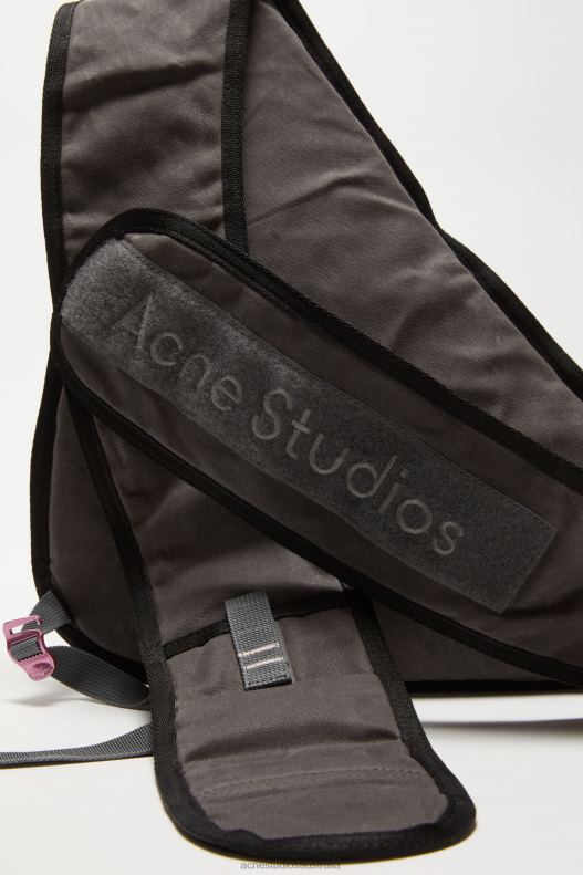 Sling backpack Grey/Black Acne Studios R66LJ608 Accessories