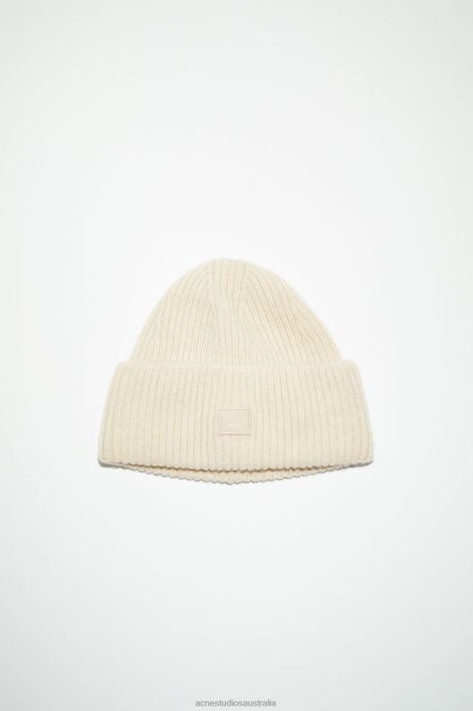 Small face logo beanie Oatmeal Melange Acne Studios R66LJ812 Accessories