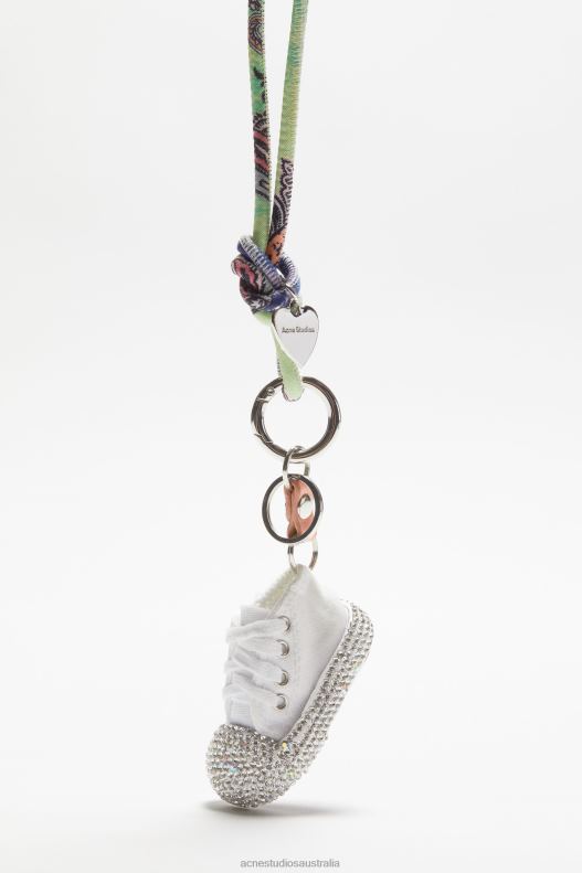 Sneakers charm keyring White Acne Studios R66LJ821 Accessories