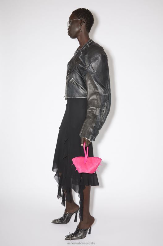 Spike top handle bag Fuchsia Pink Acne Studios R66LJ711 Accessories