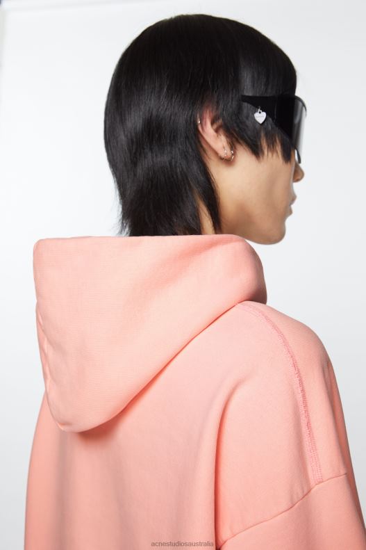 Stamp logo hoodie Pale Pink Acne Studios R66LJ965 Apparel