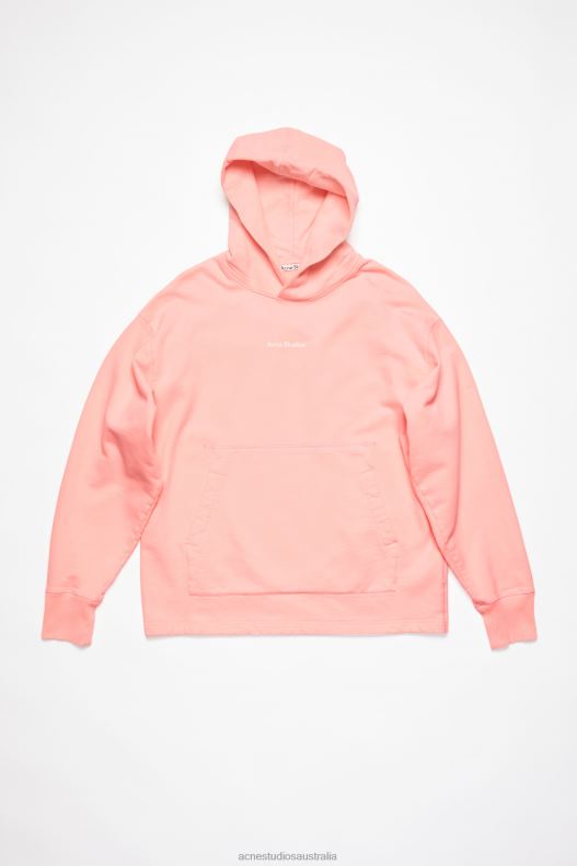 Stamp logo hoodie Pale Pink Acne Studios R66LJ965 Apparel