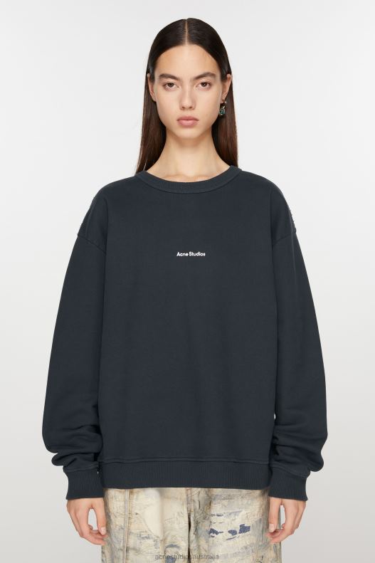 Stamp logo sweatshirt Black Acne Studios R66LJ149 Apparel