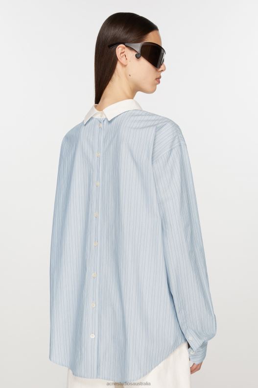 Stripe shirt Blue/White Acne Studios R66LJ170 Apparel