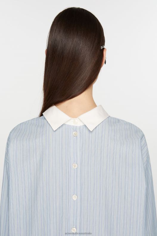 Stripe shirt Blue/White Acne Studios R66LJ170 Apparel