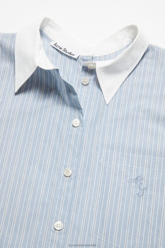 Stripe shirt Blue/White Acne Studios R66LJ170 Apparel