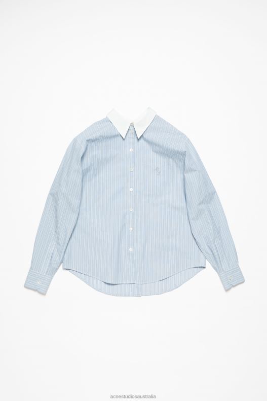 Stripe shirt Blue/White Acne Studios R66LJ170 Apparel