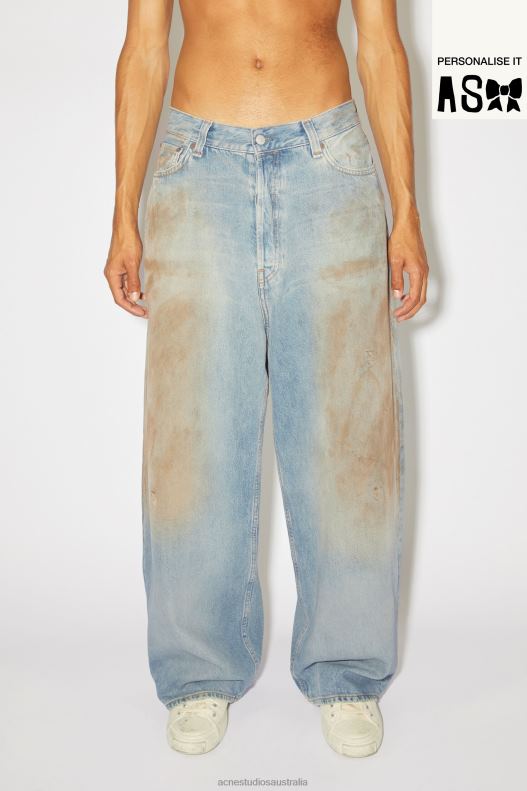 Super baggy fit jeans - 2023 Unisex Mid Blue Acne Studios R66LJ1205 Apparel