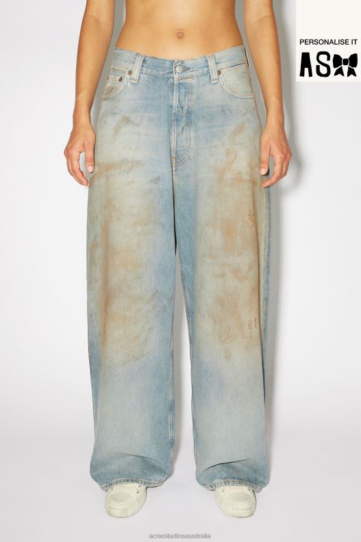 Super baggy fit jeans - 2023 Unisex Mid Blue Acne Studios R66LJ437 Apparel