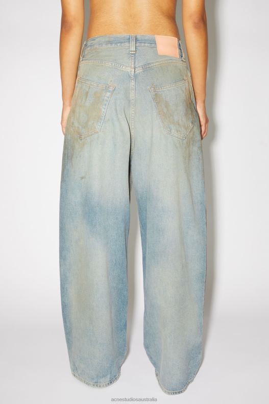 Super baggy fit jeans - 2023 Unisex Mid Blue Acne Studios R66LJ437 Apparel